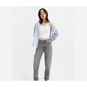 Levi's Women's Grey Wash High Waisted Taper Jeans - Size 29